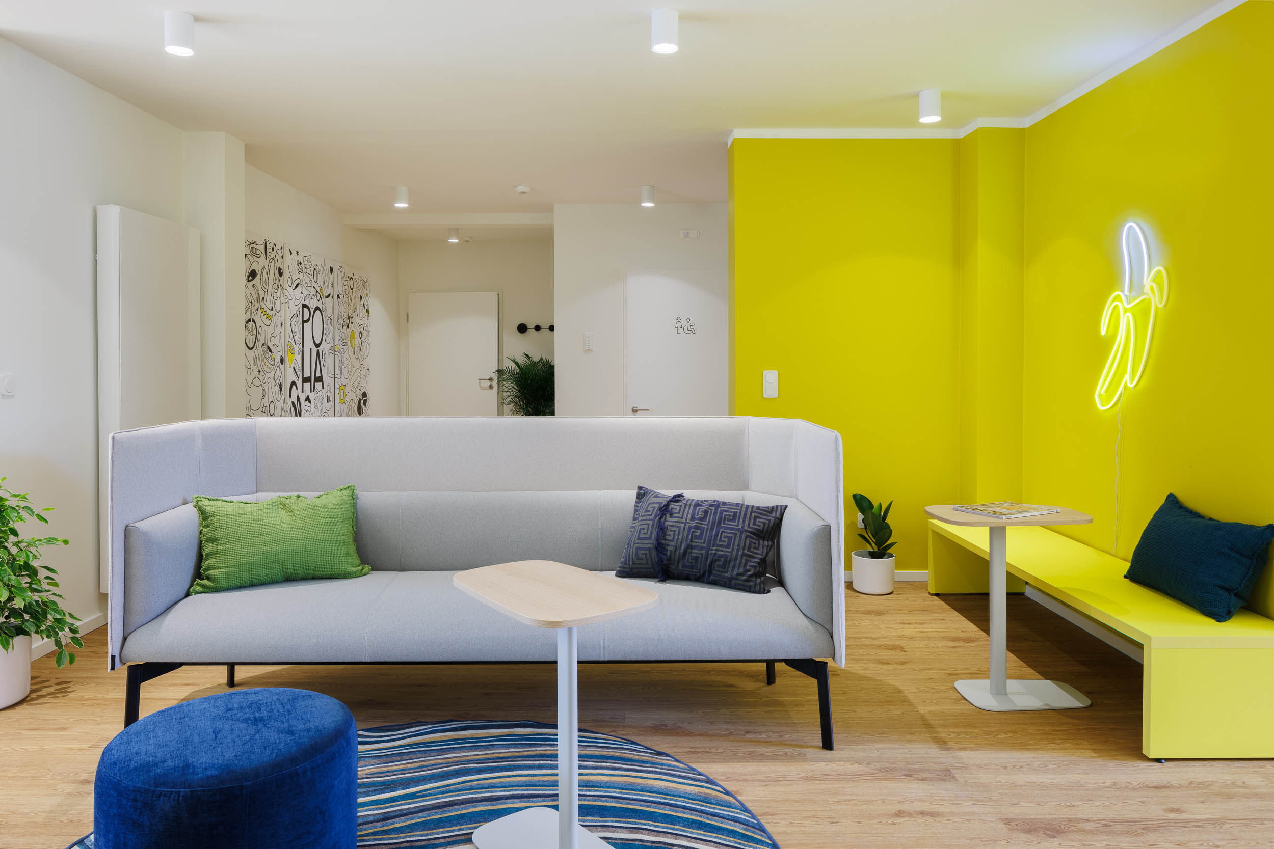 modern lounge in a coworking space in Aachen
